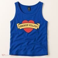 Feminist Killjoy Feminism Strong Empowert Heart Gift Tank Top thumb 2