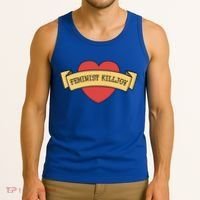 Feminist Killjoy Feminism Strong Empowert Heart Gift Tank Top thumb 3