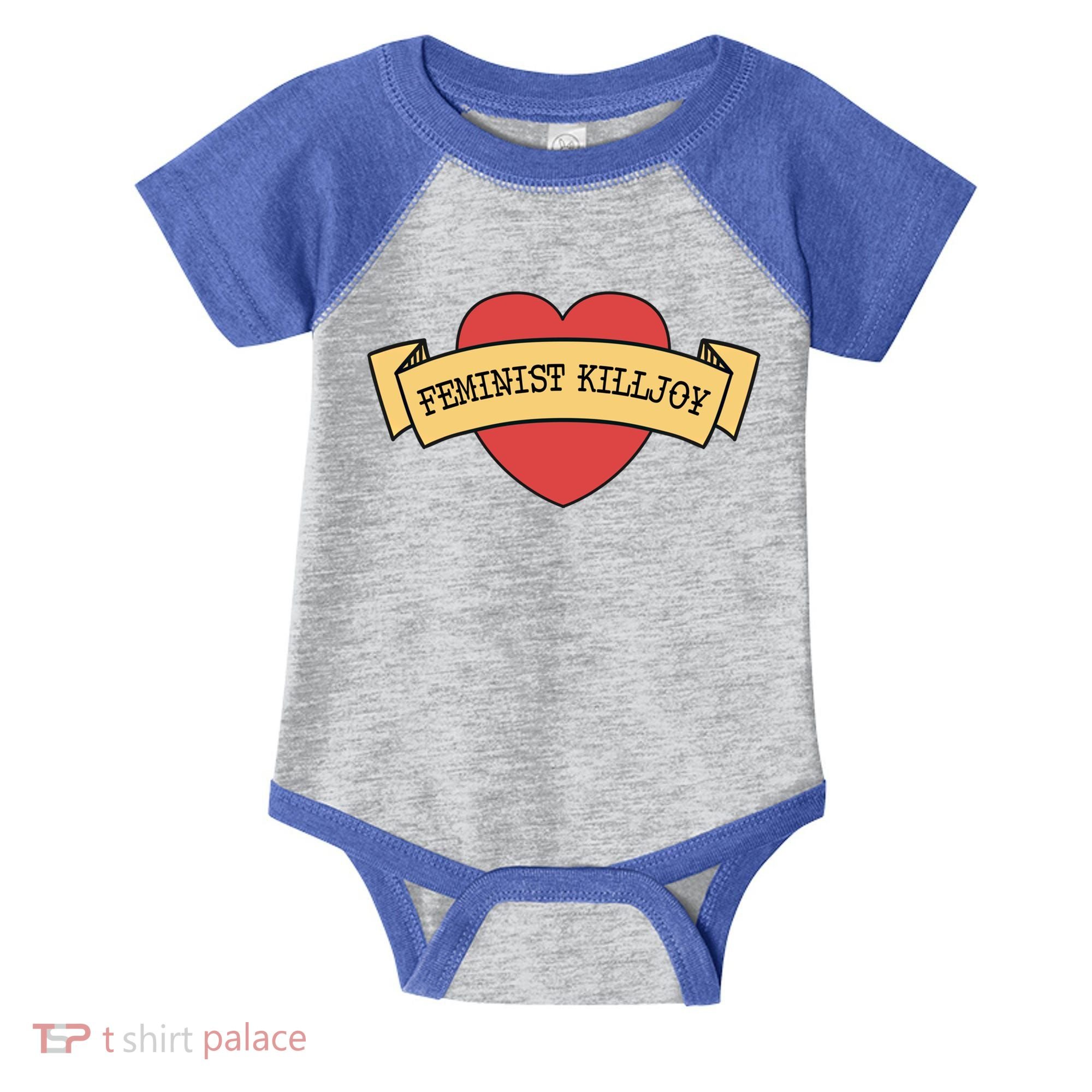 Feminist Killjoy Feminism Strong Empowert Heart Gift Infant Baby Jersey Bodysuit