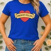 Feminist Killjoy Feminism Strong Empowert Heart Gift Women's T-Shirt thumb 2
