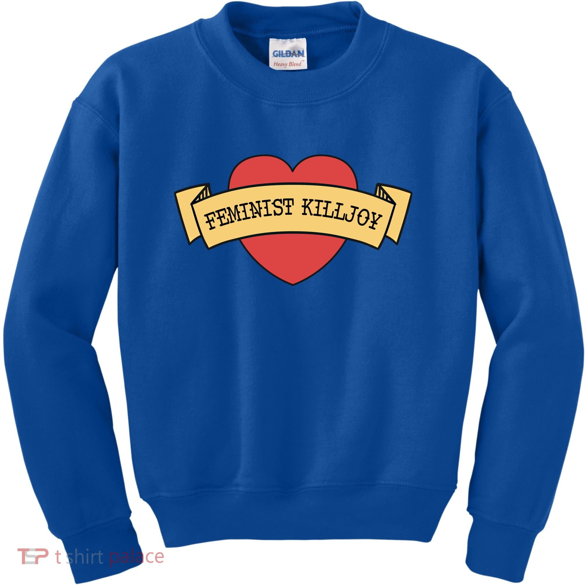 Feminist Killjoy Feminism Strong Empowert Heart Gift Kids Sweatshirt