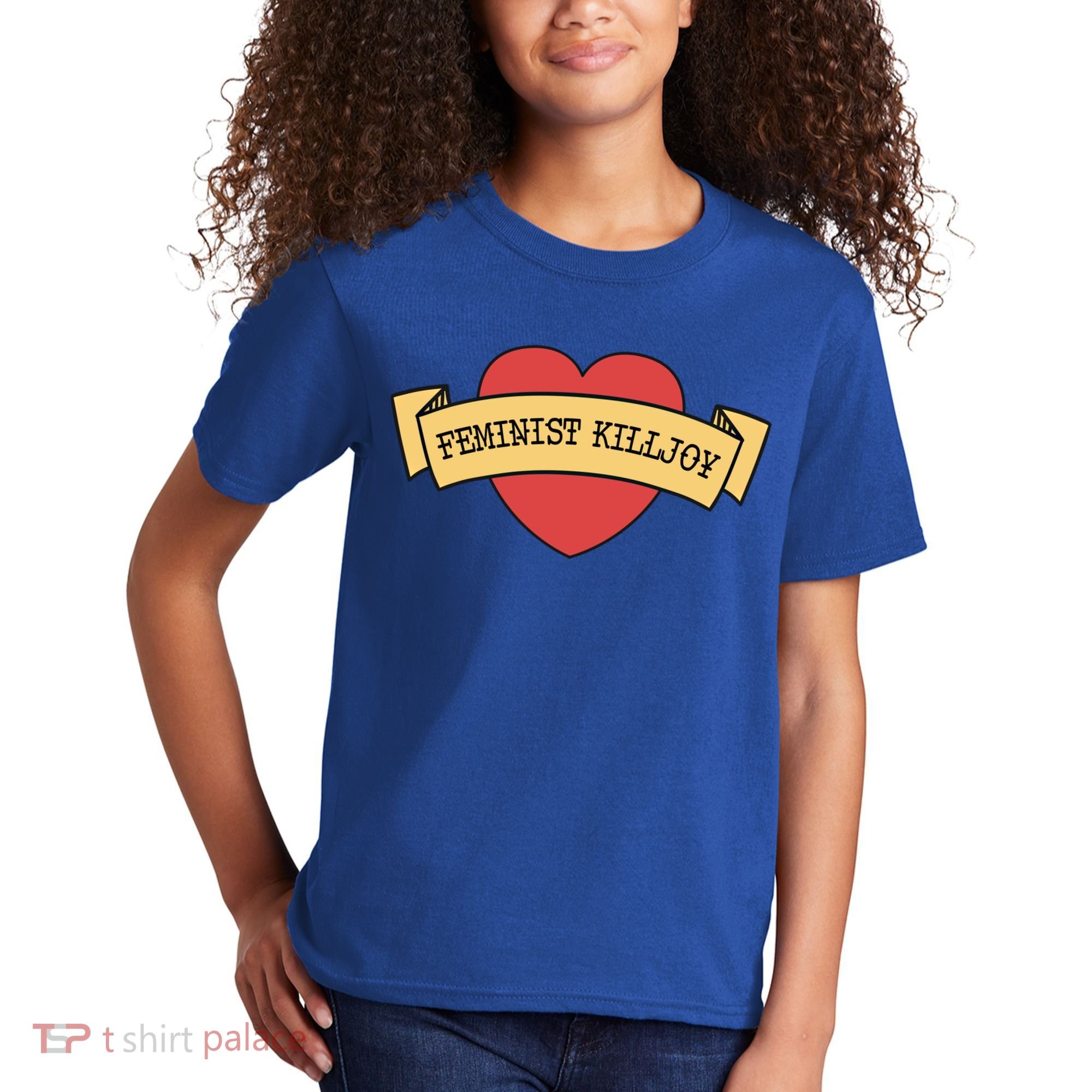Feminist Killjoy Feminism Strong Empowert Heart Gift Kids T-Shirt
