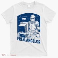Freelancer Knight Gaming Vintage Funny Gamer T-Shirt thumb 0