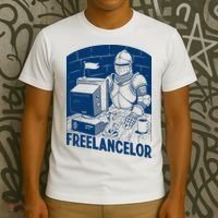 Freelancer Knight Gaming Vintage Funny Gamer T-Shirt thumb 3