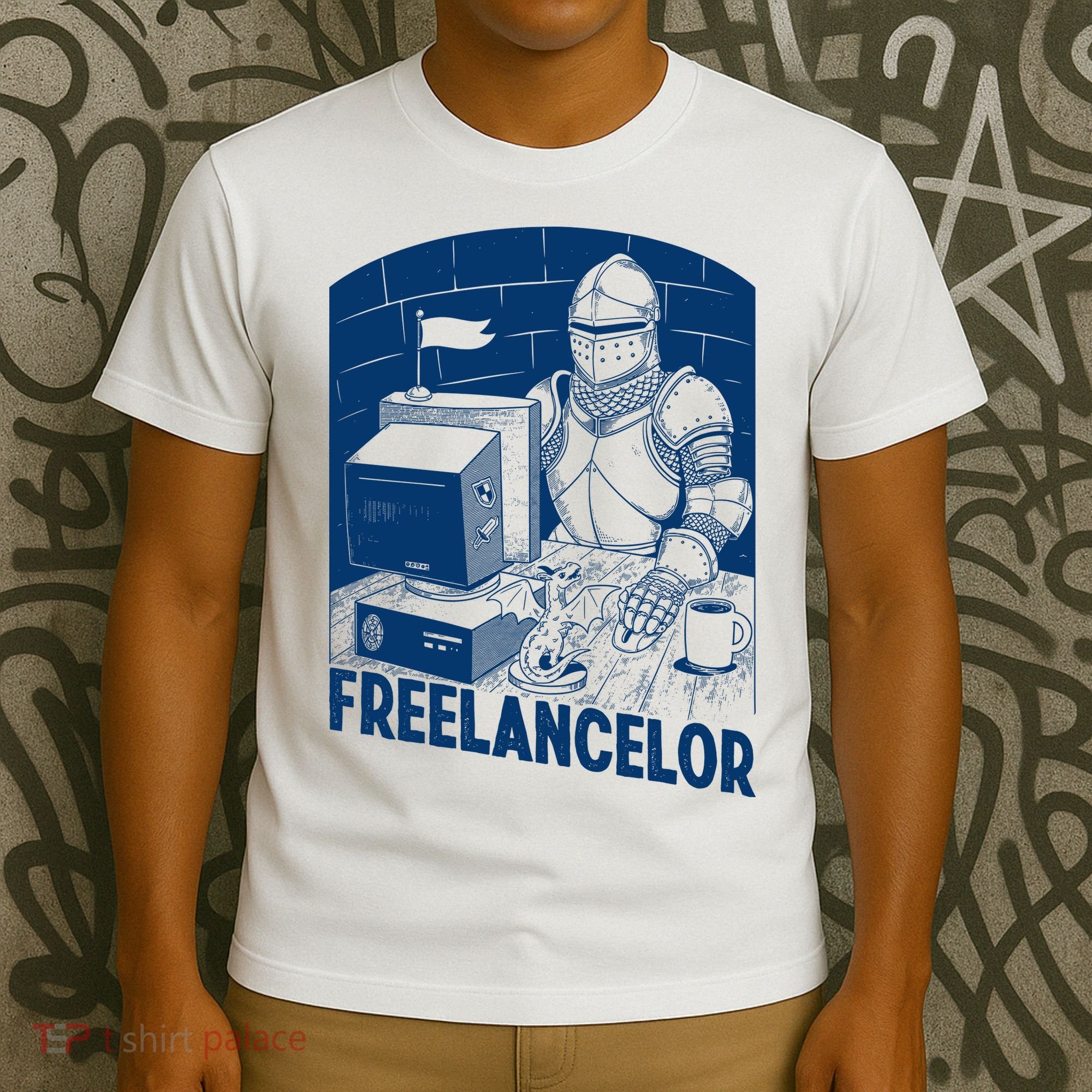 Freelancer Knight Gaming Vintage Funny Gamer T-Shirt