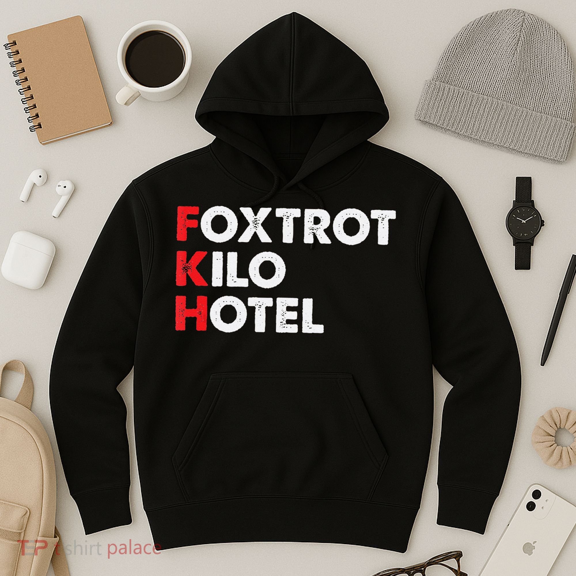 Foxtrot Kilo Hotel Fkh Funny Kamala Hoodie