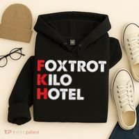Foxtrot Kilo Hotel Fkh Funny Kamala Hoodie thumb 4