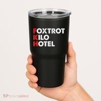 Foxtrot Kilo Hotel Fkh Funny Kamala Tumbler thumb 2