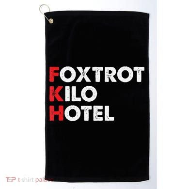 Foxtrot Kilo Hotel Fkh Funny Kamala Golf Towel