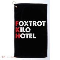Foxtrot Kilo Hotel Fkh Funny Kamala Golf Towel thumb 0