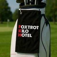 Foxtrot Kilo Hotel Fkh Funny Kamala Golf Towel thumb 2