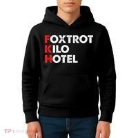 Foxtrot Kilo Hotel Fkh Funny Kamala Kids Hoodie thumb 4