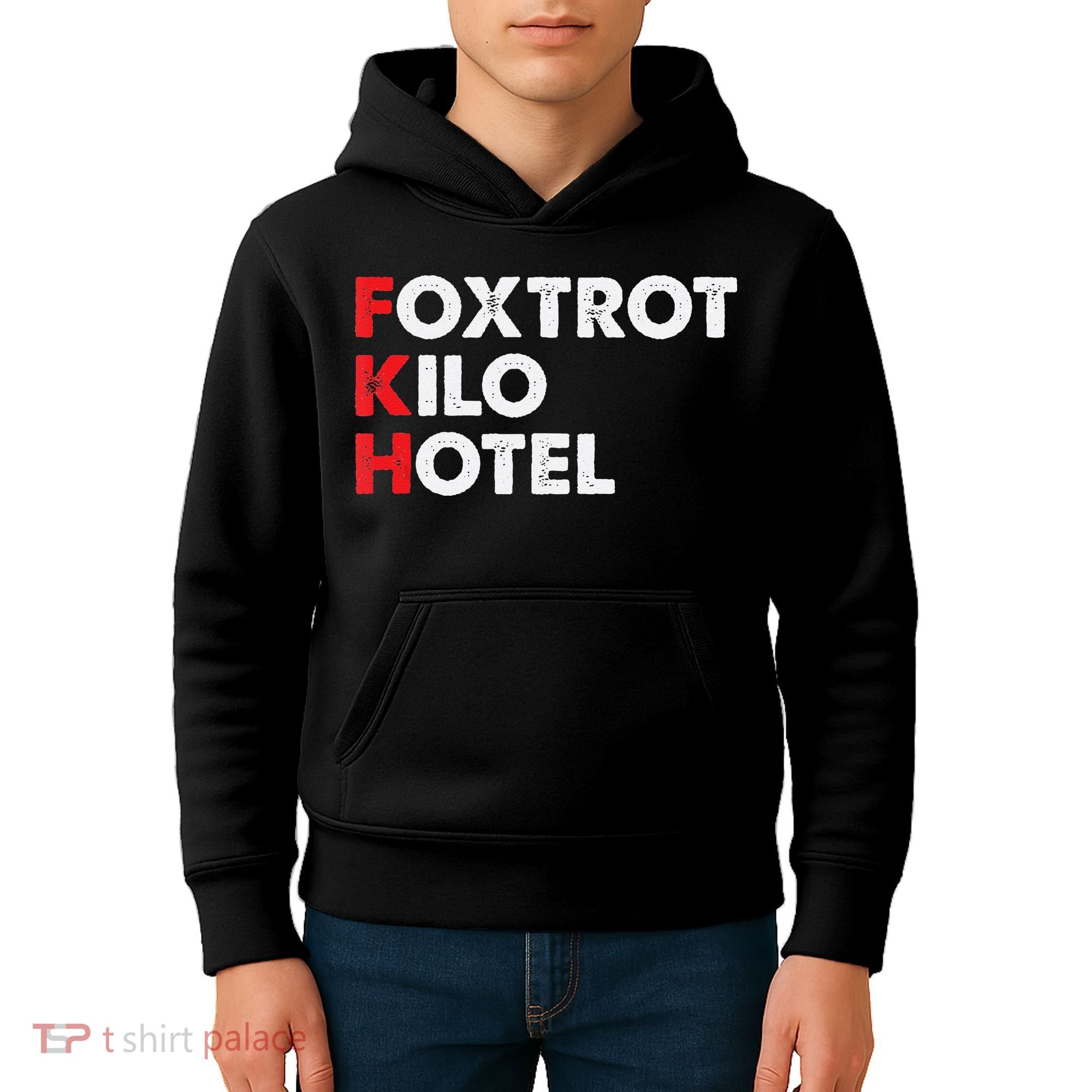 Foxtrot Kilo Hotel Fkh Funny Kamala Kids Hoodie