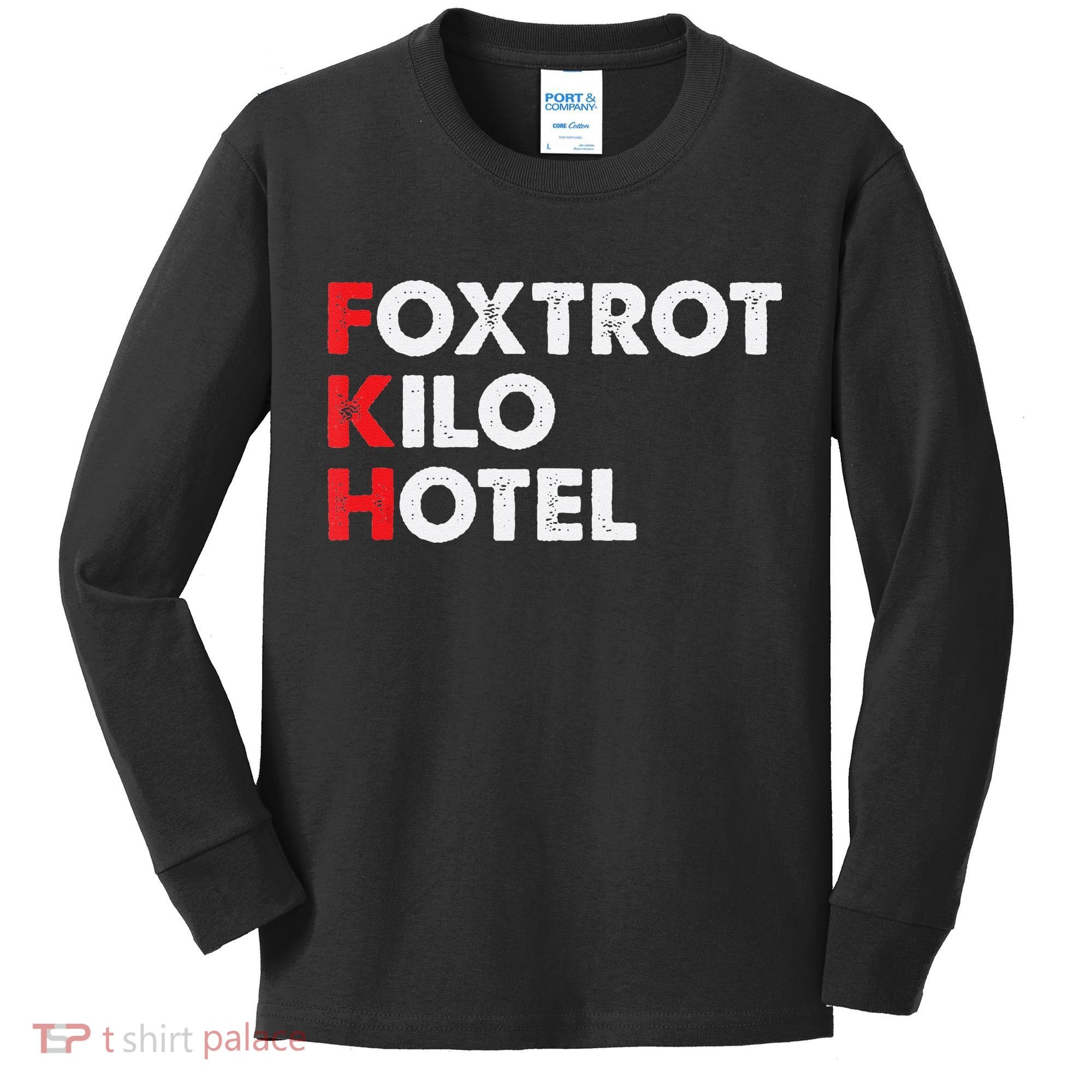 Foxtrot Kilo Hotel Fkh Funny Kamala Kids Long Sleeve Shirt