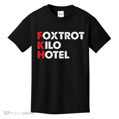 Foxtrot Kilo Hotel Fkh Funny Kamala Kids T-Shirt