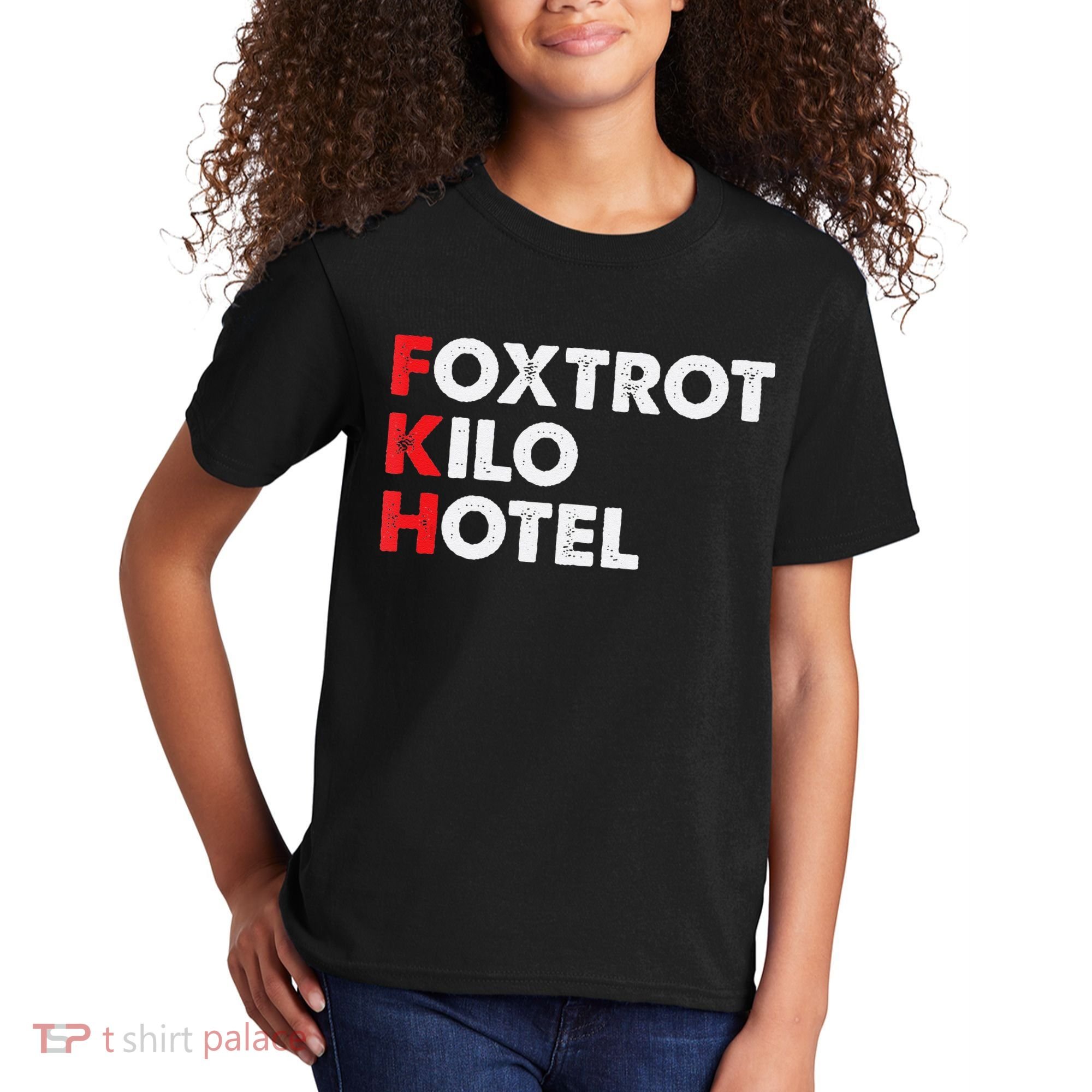 Foxtrot Kilo Hotel Fkh Funny Kamala Kids T-Shirt