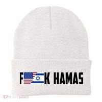 F K Hamas Pray For Israel Strong Usa And Israel Flag Beanie thumb 0