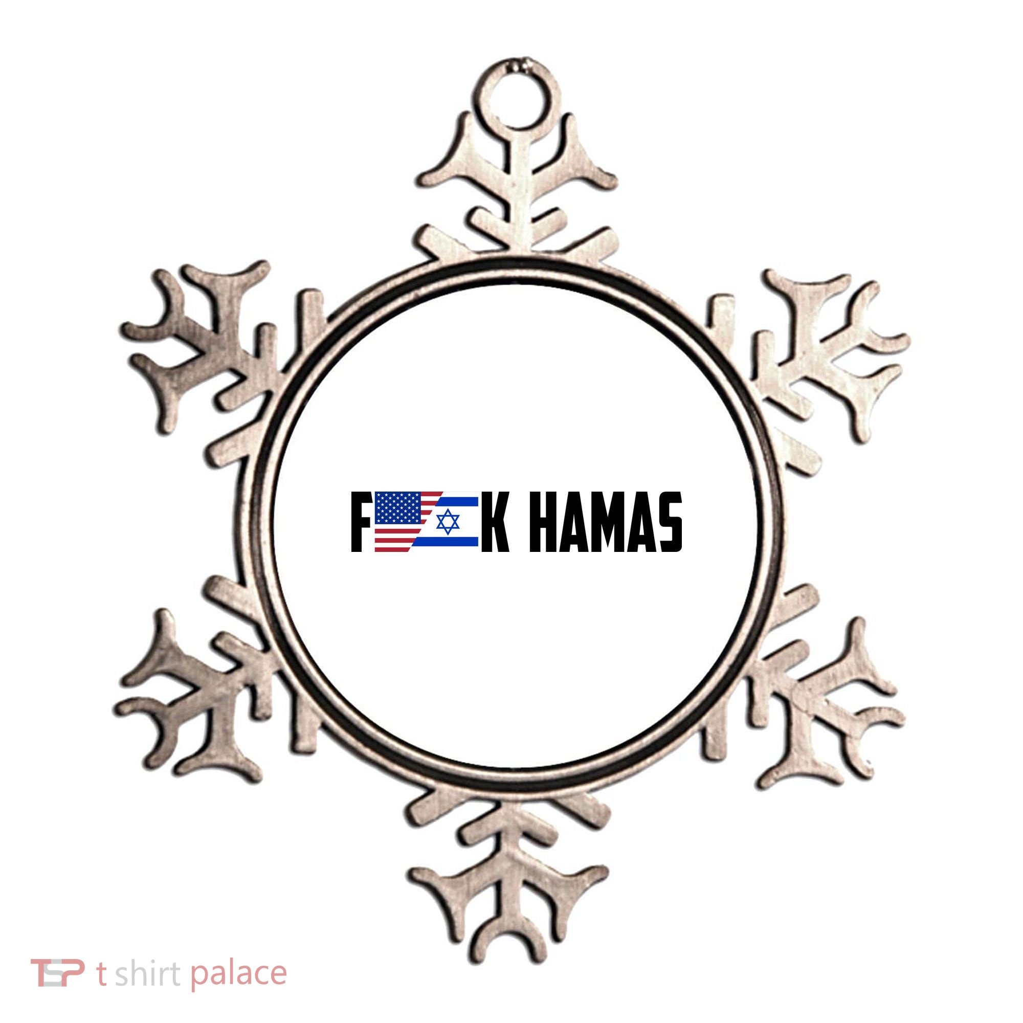 F K Hamas Pray For Israel Strong Usa And Israel Flag Ornament