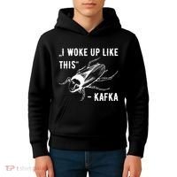 Franz Kafka I Woke Up Like This Vermin Transformation Kids Hoodie thumb 4