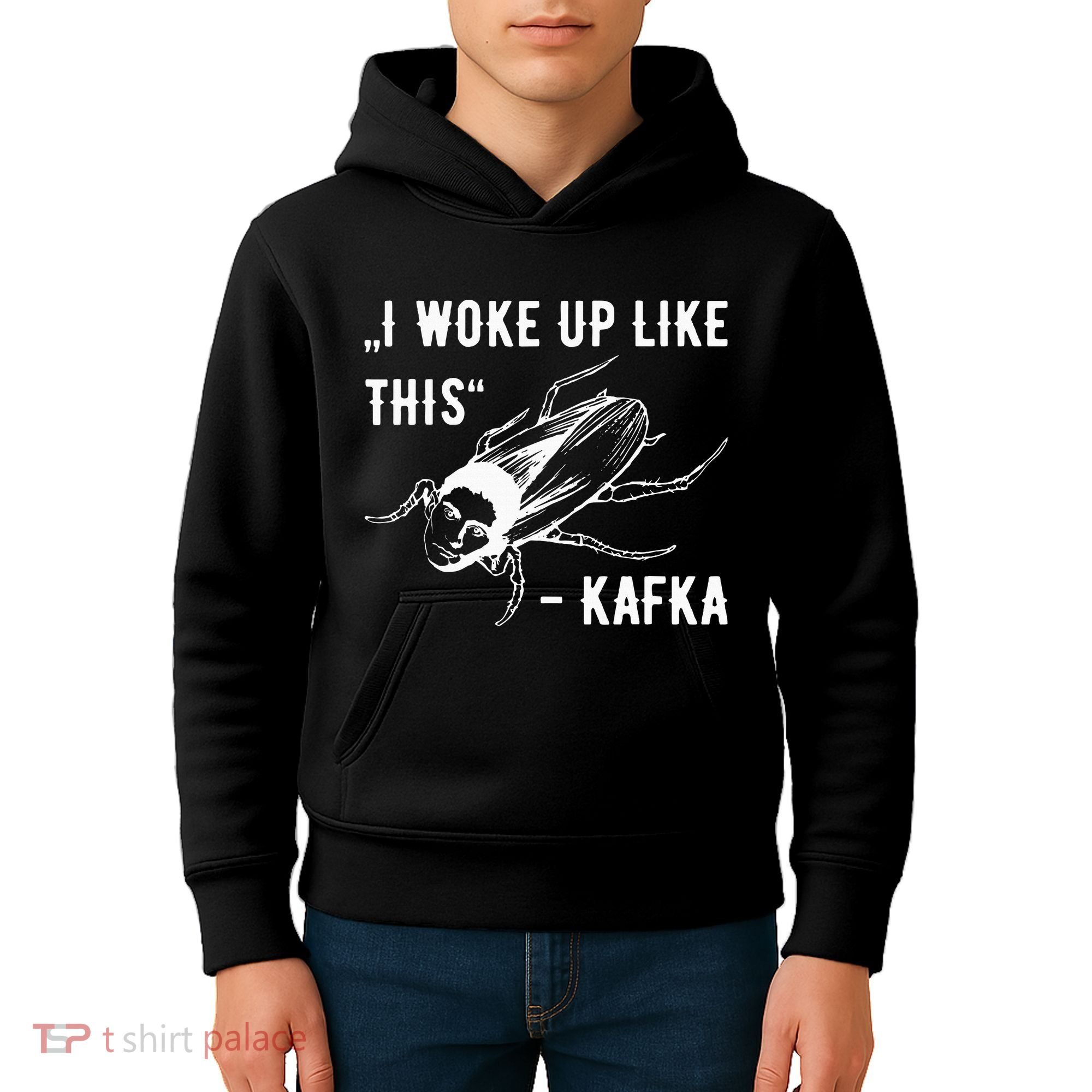 Franz Kafka I Woke Up Like This Vermin Transformation Kids Hoodie