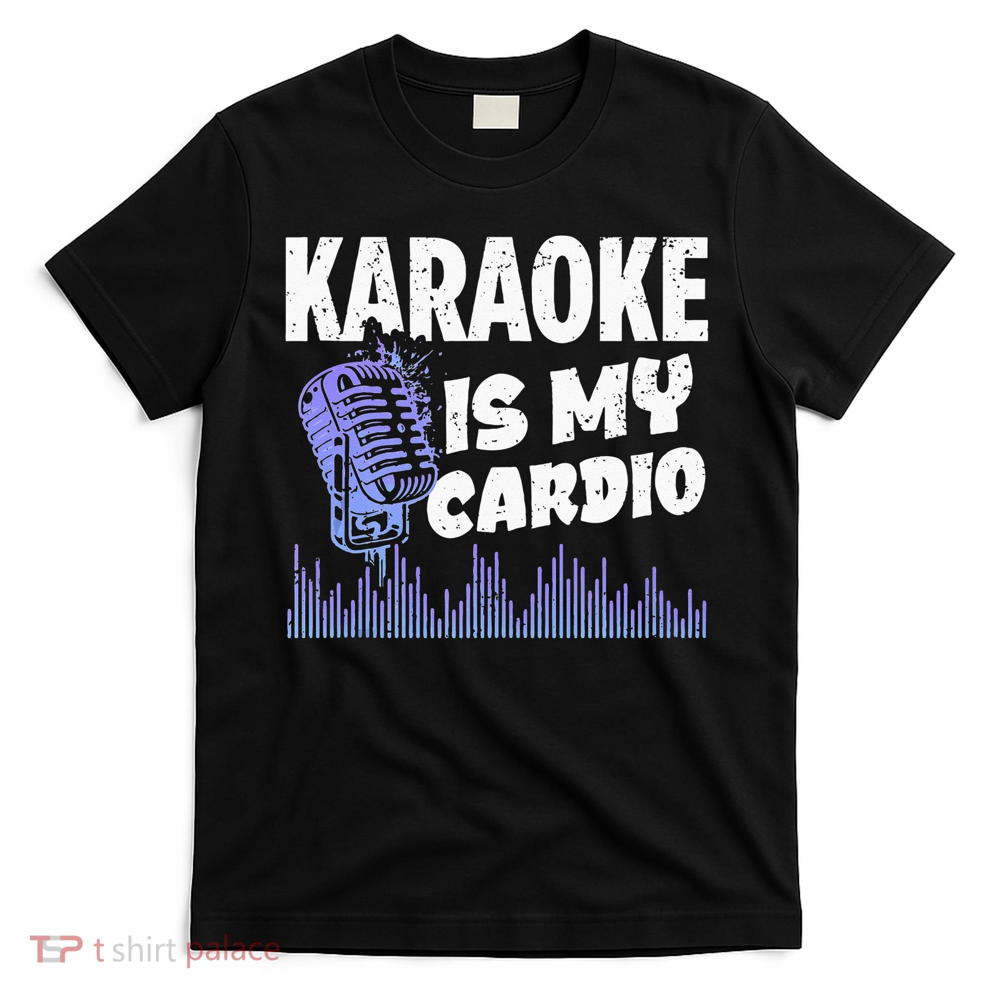 Funny Karaoke Legend Music My Cardio Vintage Microphone T-Shirt