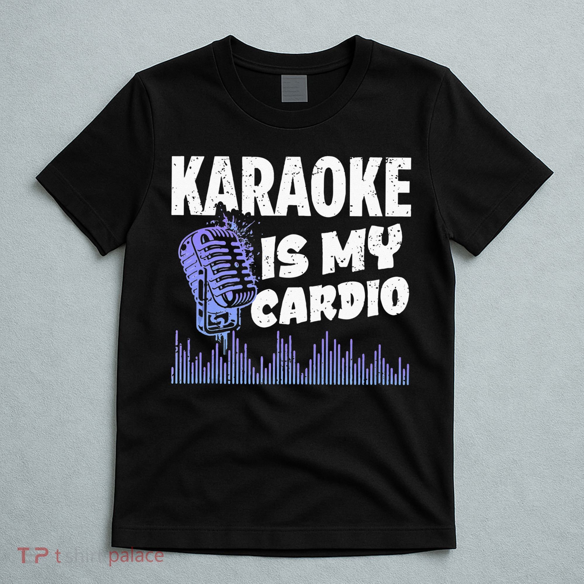 Funny Karaoke Legend Music My Cardio Vintage Microphone T-Shirt