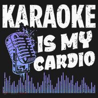 Funny Karaoke Legend Music My Cardio Vintage Microphone T-Shirt thumb 7