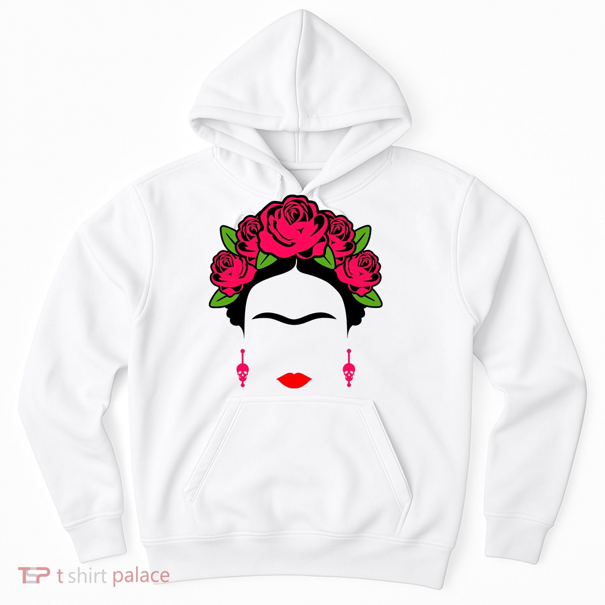 Frida Kahlo Mexico Artist Lover Flower Skull Hoodie