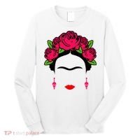 Frida Kahlo Mexico Artist Lover Flower Skull Long Sleeve Shirt thumb 0