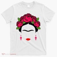 Frida Kahlo Mexico Artist Lover Flower Skull T-Shirt thumb 0