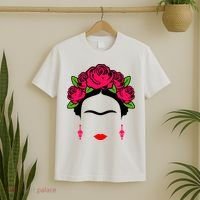 Frida Kahlo Mexico Artist Lover Flower Skull T-Shirt thumb 2