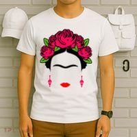 Frida Kahlo Mexico Artist Lover Flower Skull T-Shirt thumb 6