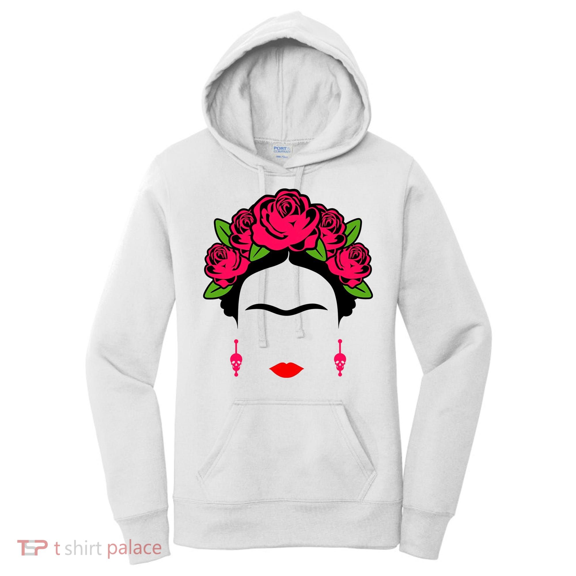 Frida Kahlo Mexico Artist Lover Flower Skull Women's Hoodie