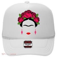 Frida Kahlo Mexico Artist Lover Flower Skull Hat thumb 0