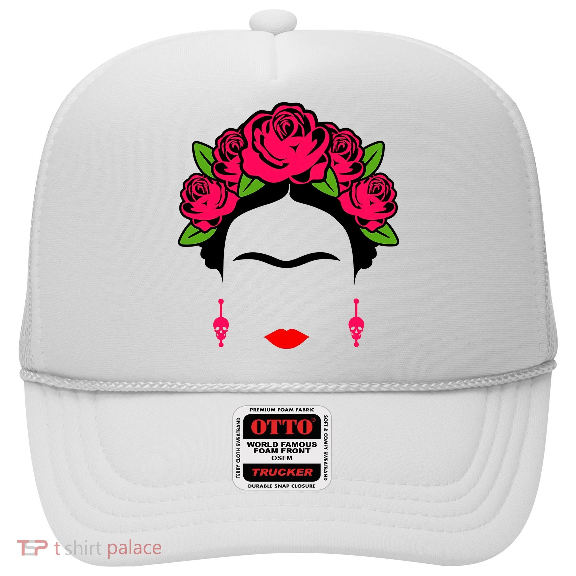 Frida Kahlo Mexico Artist Lover Flower Skull Hat