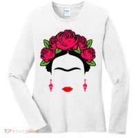 Frida Kahlo Mexico Artist Lover Flower Skull Women's Long Sleeve Shirt thumb 0