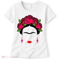 Frida Kahlo Mexico Artist Lover Flower Skull Women's T-Shirt thumb 0