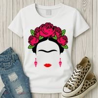 Frida Kahlo Mexico Artist Lover Flower Skull Women's T-Shirt thumb 3