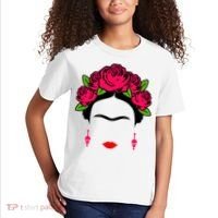 Frida Kahlo Mexico Artist Lover Flower Skull Kids T-Shirt thumb 2
