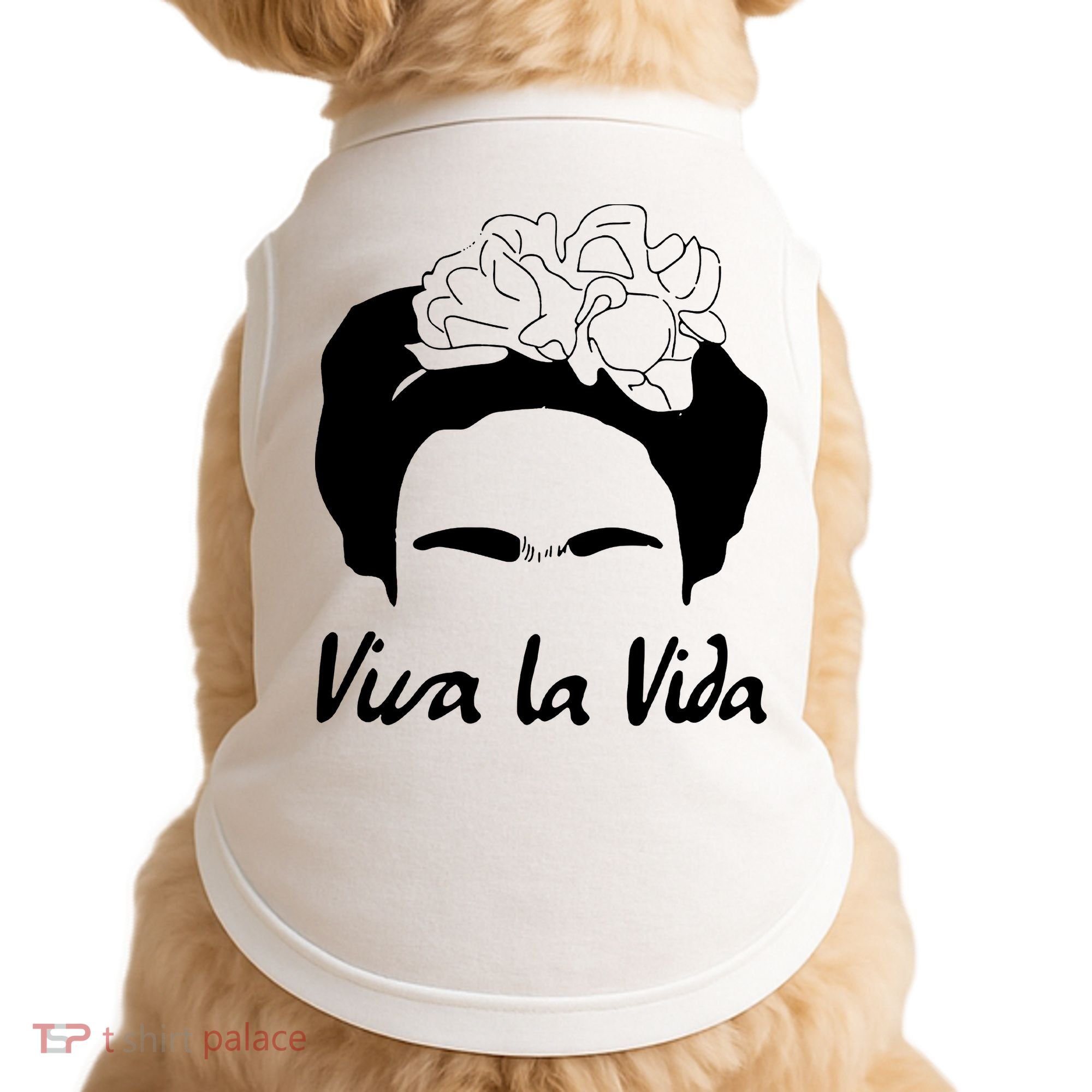 Frida Kahlo Mexico Artist Lover Viva La Vida Doggie Tank