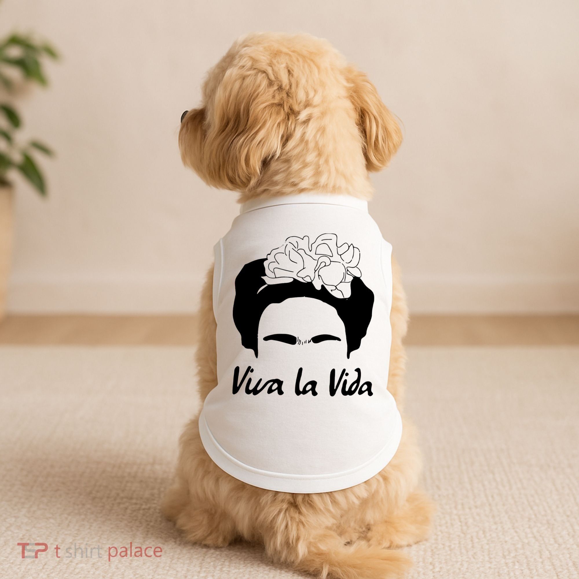 Frida Kahlo Mexico Artist Lover Viva La Vida Doggie Tank