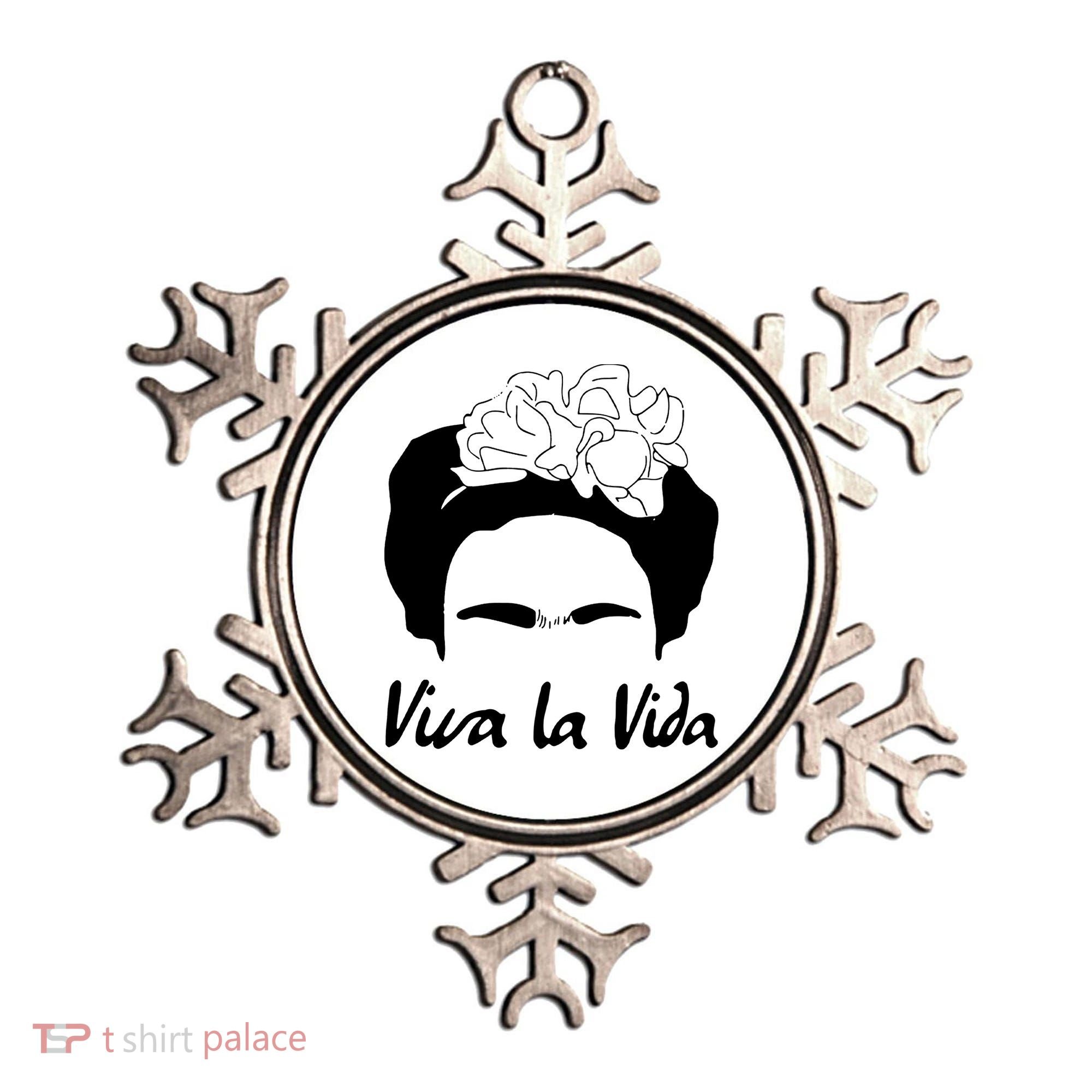 Frida Kahlo Mexico Artist Lover Viva La Vida Ornament