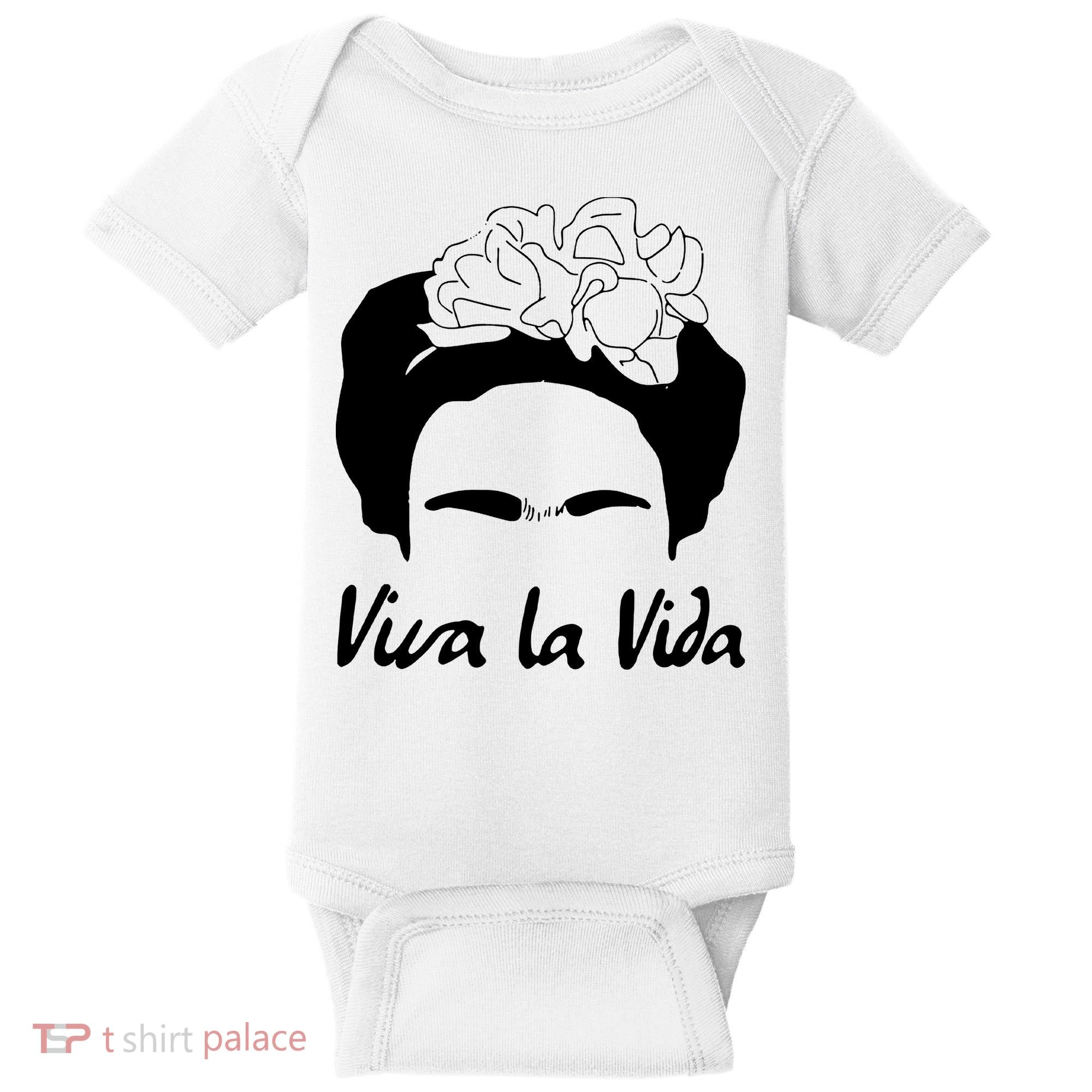 Frida Kahlo Mexico Artist Lover Viva La Vida Baby Bodysuit