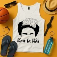 Frida Kahlo Mexico Artist Lover Viva La Vida Tank Top thumb 4
