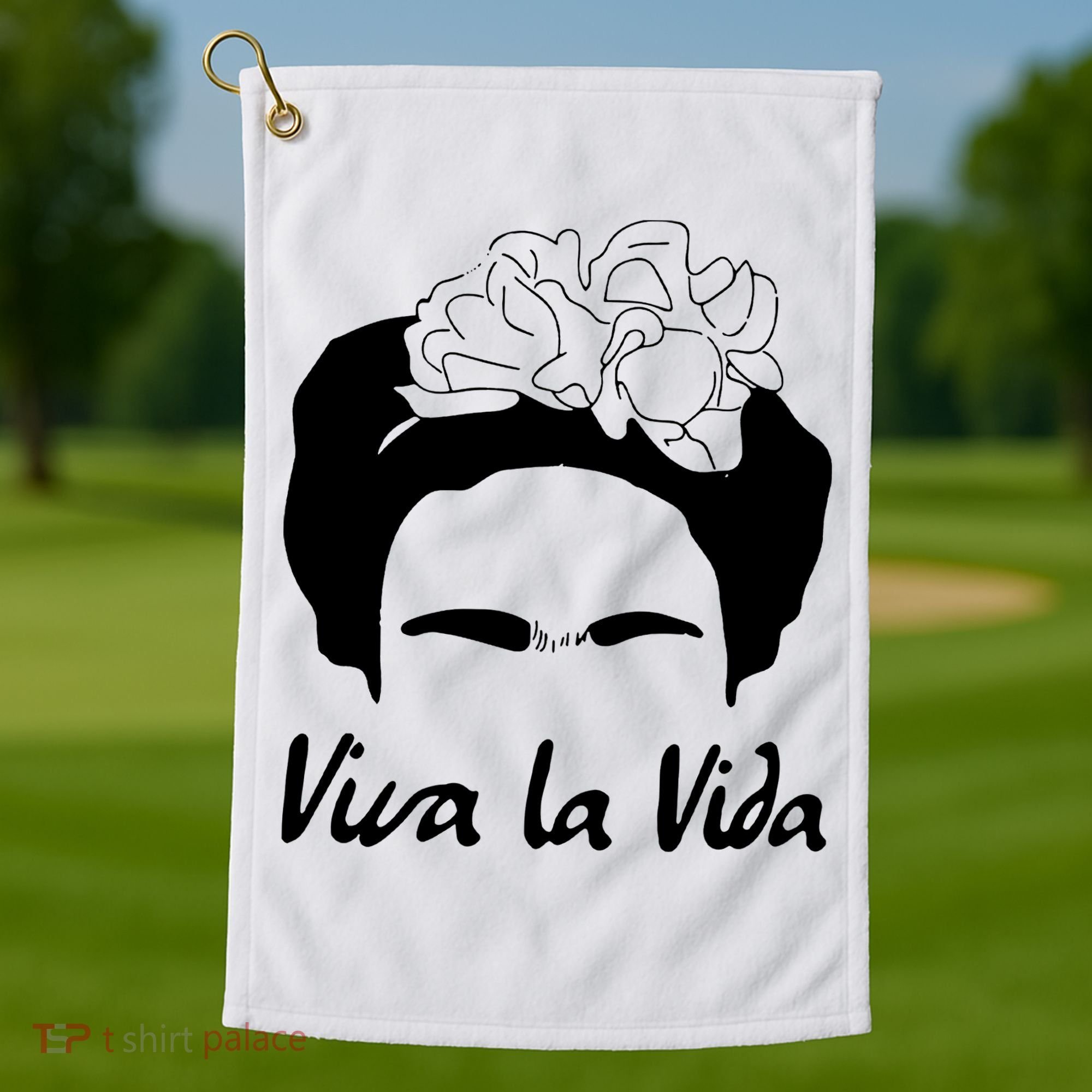 Frida Kahlo Mexico Artist Lover Viva La Vida Golf Towel