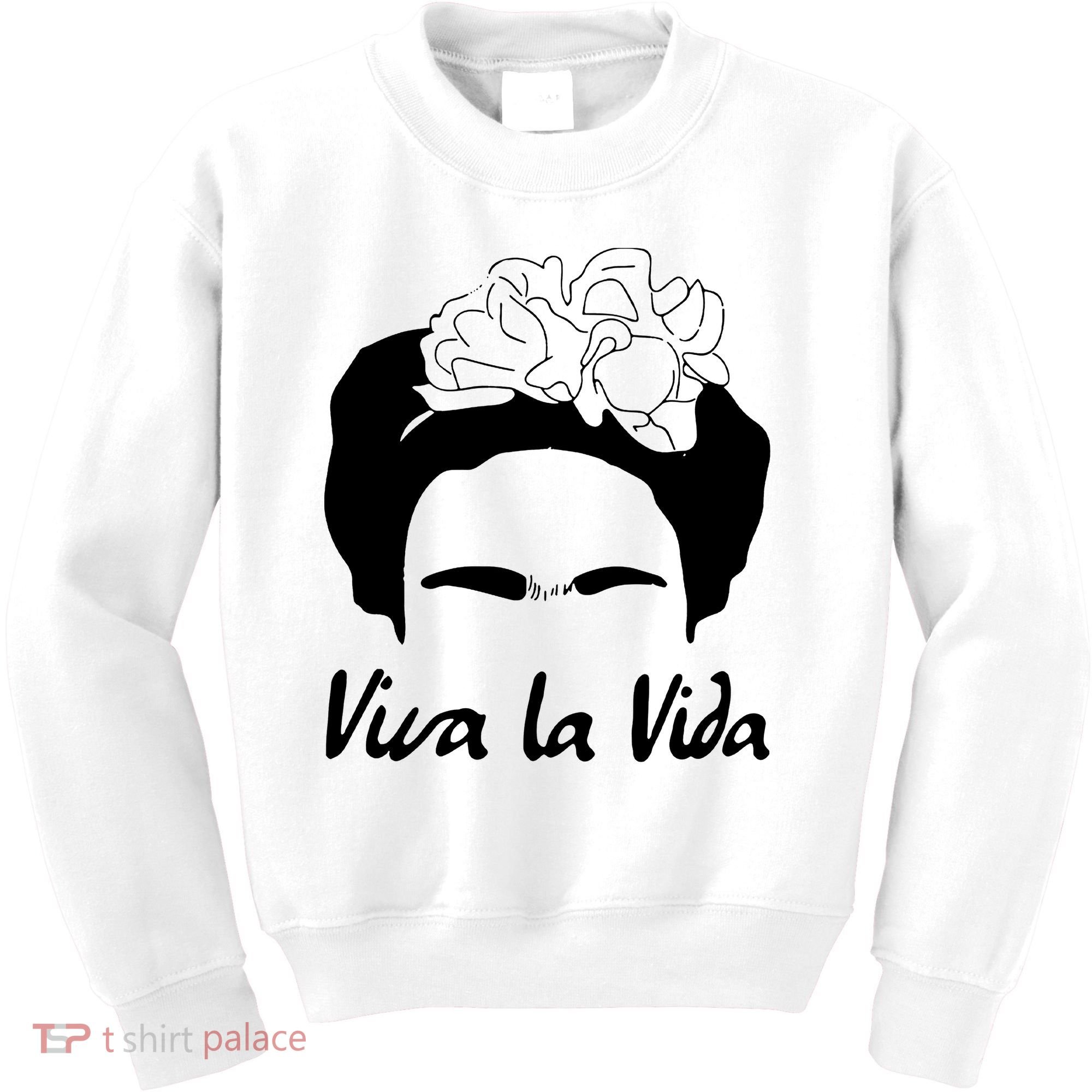 Frida Kahlo Mexico Artist Lover Viva La Vida Kids Sweatshirt