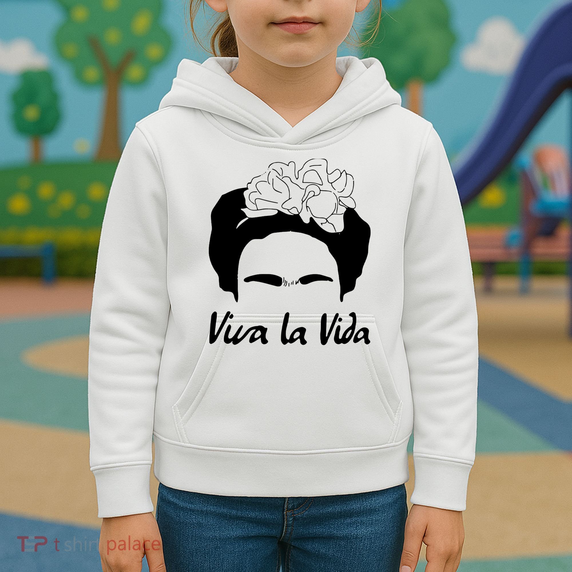 Frida Kahlo Mexico Artist Lover Viva La Vida Kids Hoodie