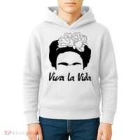 Frida Kahlo Mexico Artist Lover Viva La Vida Kids Hoodie thumb 4