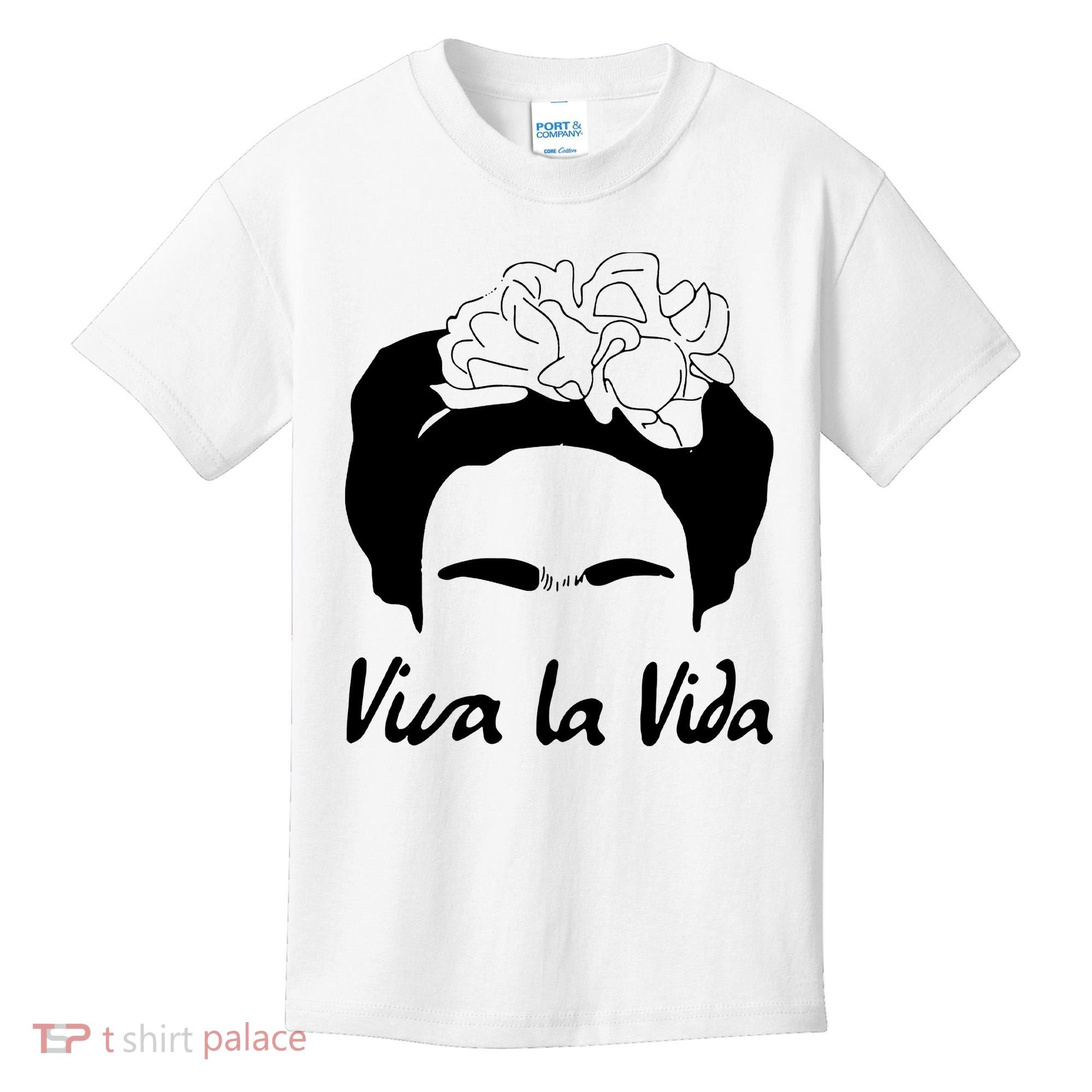 Frida Kahlo Mexico Artist Lover Viva La Vida Kids T-Shirt