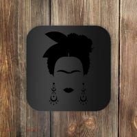 Frida Kahlo Mexico Artist Lover Flower Skull Coaster thumb 0